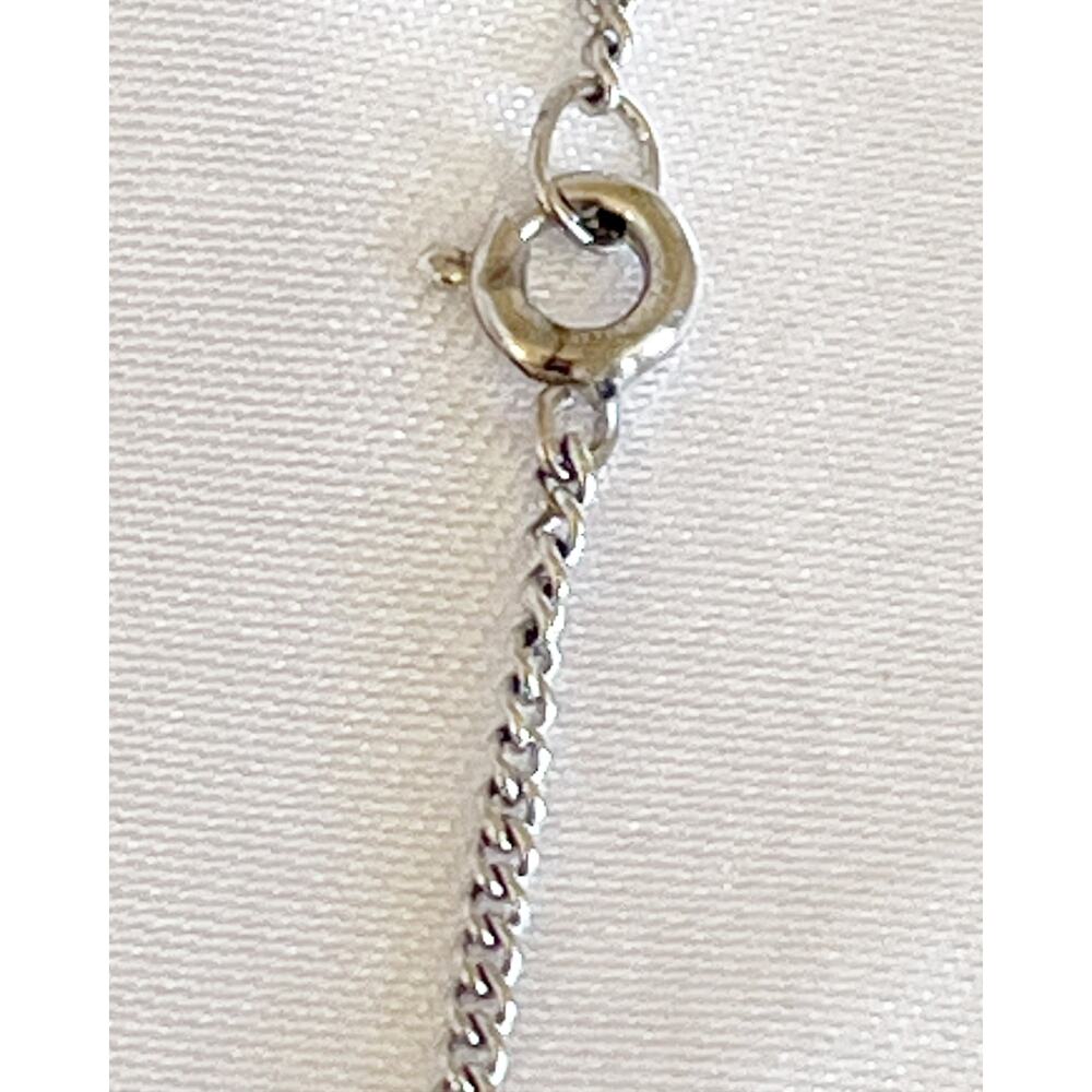 GUCCI Trademark Heart Charm Zipper Pull Pendant Necklace Sterling Silver - Picture 6 of 11
